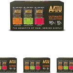 AATU Adult Dog Food Wet Tins - Variety Pack (6x400g) - Grain Free Recipe with No Artificial Ingredients - Good for Low Maintenance Feeding. (Packaging may vary). (Pack of 4)