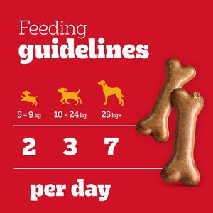 Pedigree Biscrok Original 10 kg Snacks, Dog Treats Gravy Bones Biscuits Dog Treats, Megapack