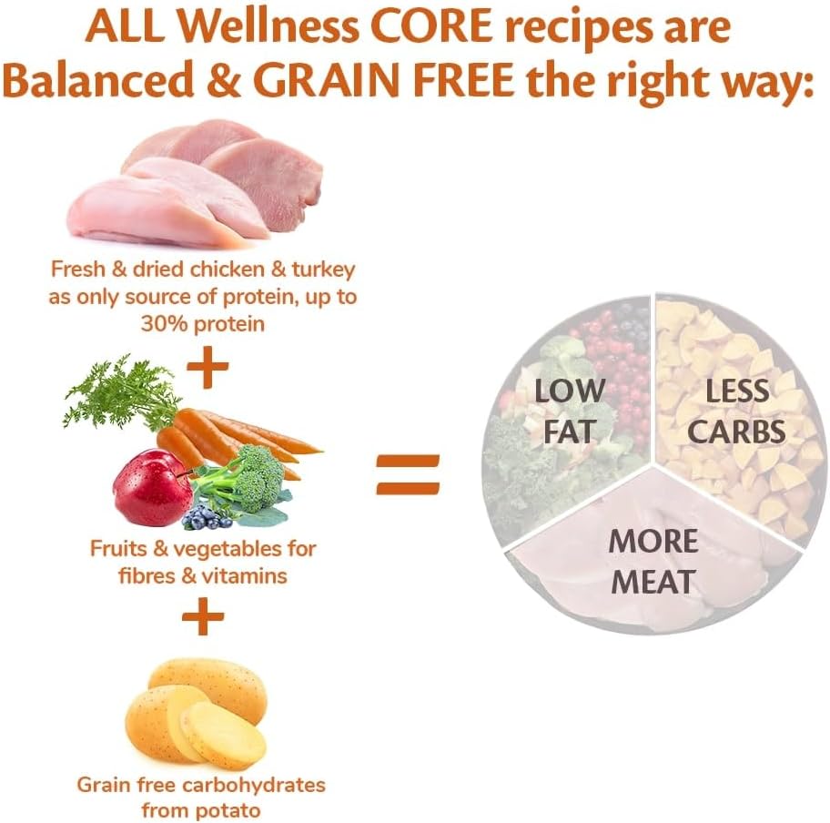 Wellness CORE Senior Original, Dry Dog Food for Mature Dogs from