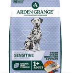 Arden Grange Sensitive Adult Dry Dog Food Grain Free, Fresh Ocean White Fish and Potato, 11.5kg