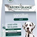 Arden Grange Sensitive Adult Dry Dog Food Grain Free, Fresh Ocean White Fish and Potato, 12 kg