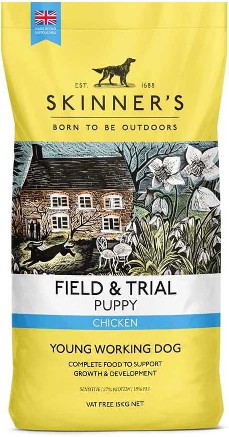 Skinner’s Field & Trial Puppy – Complete Dry Food, Sensitive, Supports Gut Health, Key Nutrients, 15kg