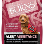 Burns Pet Nutrition Hypoallergenic Complete Dry Dog Food Adult and Senior Dog Alert Lamb and Brown Rice 12 kg