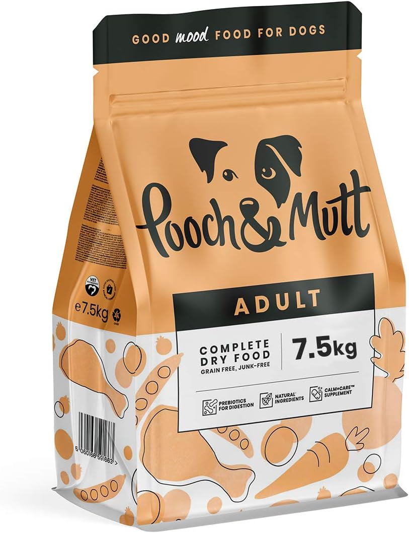 Pooch & Mutt - Complete Adult Dry Dog Food (Grain Free), Chicken & Superfood Blend, 7.5kg