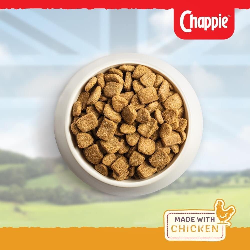 Chappie - Dry Dog Food for Adult Dogs - with Chicken and Wholegrain Cereal - 15 kg
