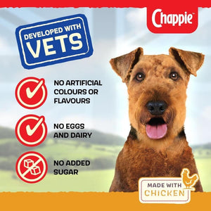 Chappie - Dry Dog Food for Adult Dogs - with Chicken and Wholegrain Cereal - 15 kg