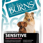 Burns Sensitive Duck and Brown Rice Hypoallergenic Adult Dog Food 12kg