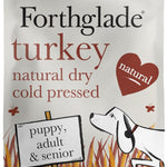 Forthglade Complete Natural Dry Dog Food - Grain Free Turkey with Vegetables (6kg) Resealable Bag - Easy to Digest Cold Pressed Dog Food for Puppy, Adult and Senior Dogs