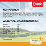 Chappie - Dry Dog Food for Adult Dogs - with Chicken and Wholegrain Cereal - 15 kg
