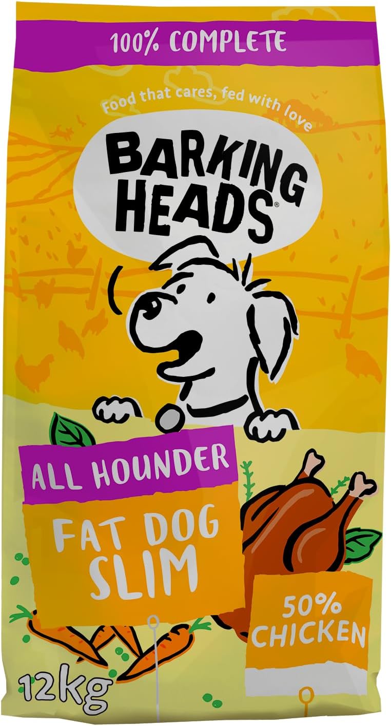 Barking Heads Low-Calorie Dry Dog Food - Fat Dog Slim - Chicken 12kg