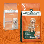 Arden Grange Senior Dry Dog Food with Fresh Chicken and Rice, 12 kg