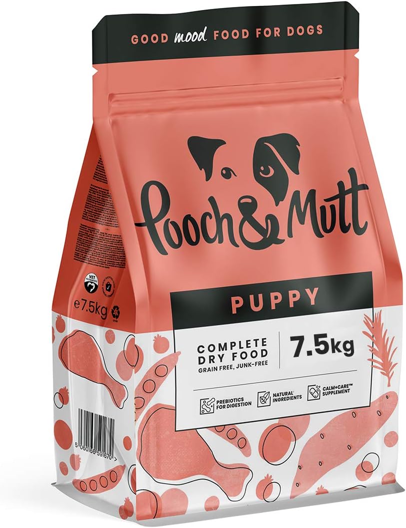 Pooch & Mutt - Complete Puppy Dry Dog Food (Grain Free), Chicken & Superfood Blend, 7.5kg