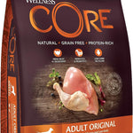 Wellness CORE Adult Original, Dry Dog Food, Dog Food Dry, Grain Free Dog Food, High Meat Content, Turkey & Chicken, 10 kg