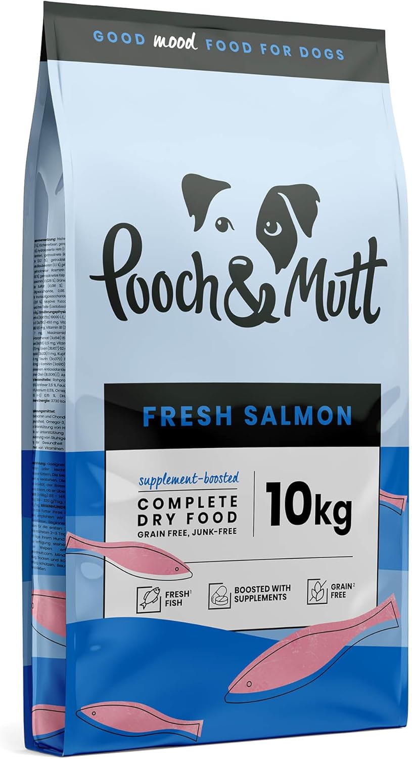 Pooch & Mutt - Fresh Salmon, Complete Dry Dog Food (Grain Free), 10kg