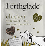 Forthglade Dry Dog Food, Cold Pressed, (10kg Resealable Bag), Chicken with Vegetables, Hypoallergenic Dog Food, Grain Free, Complete Natural Puppy, Adult and Senior Dry Dog Food for Good Gut Health