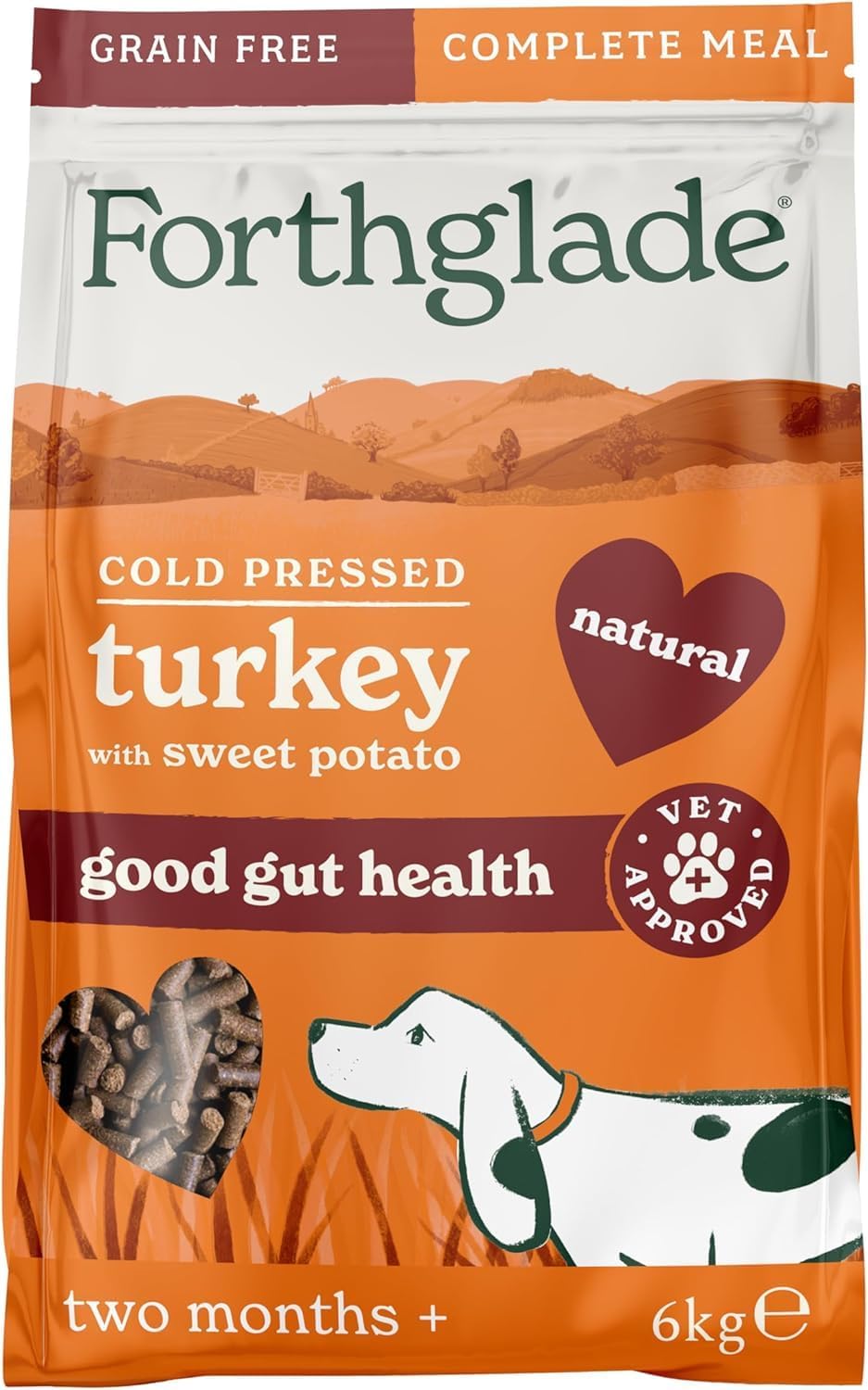 Forthglade Complete Natural Dry Dog Food Grain Free Turkey with