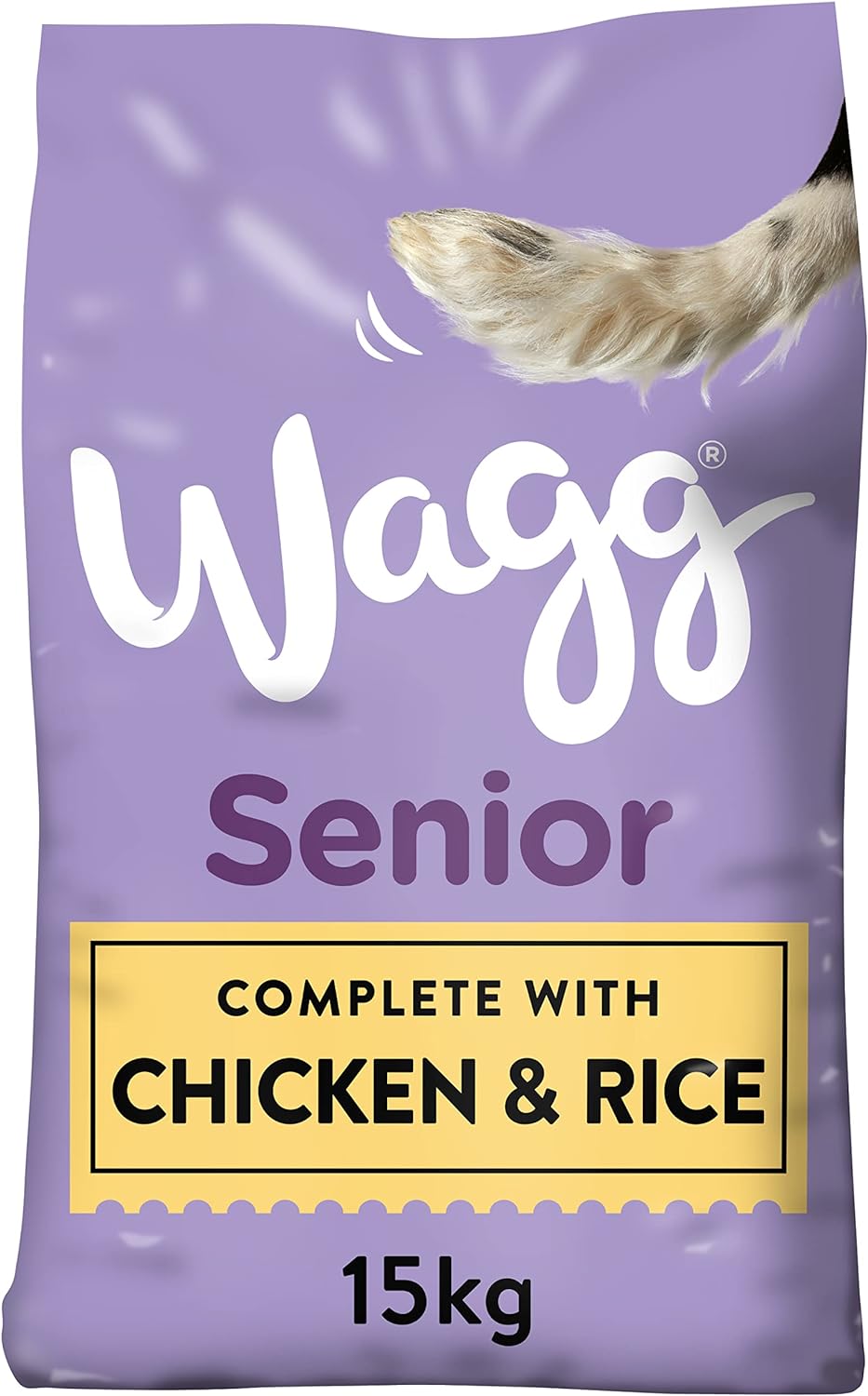 Wagg Senior Complete Dry Dog Food Chicken & Rice 15kg