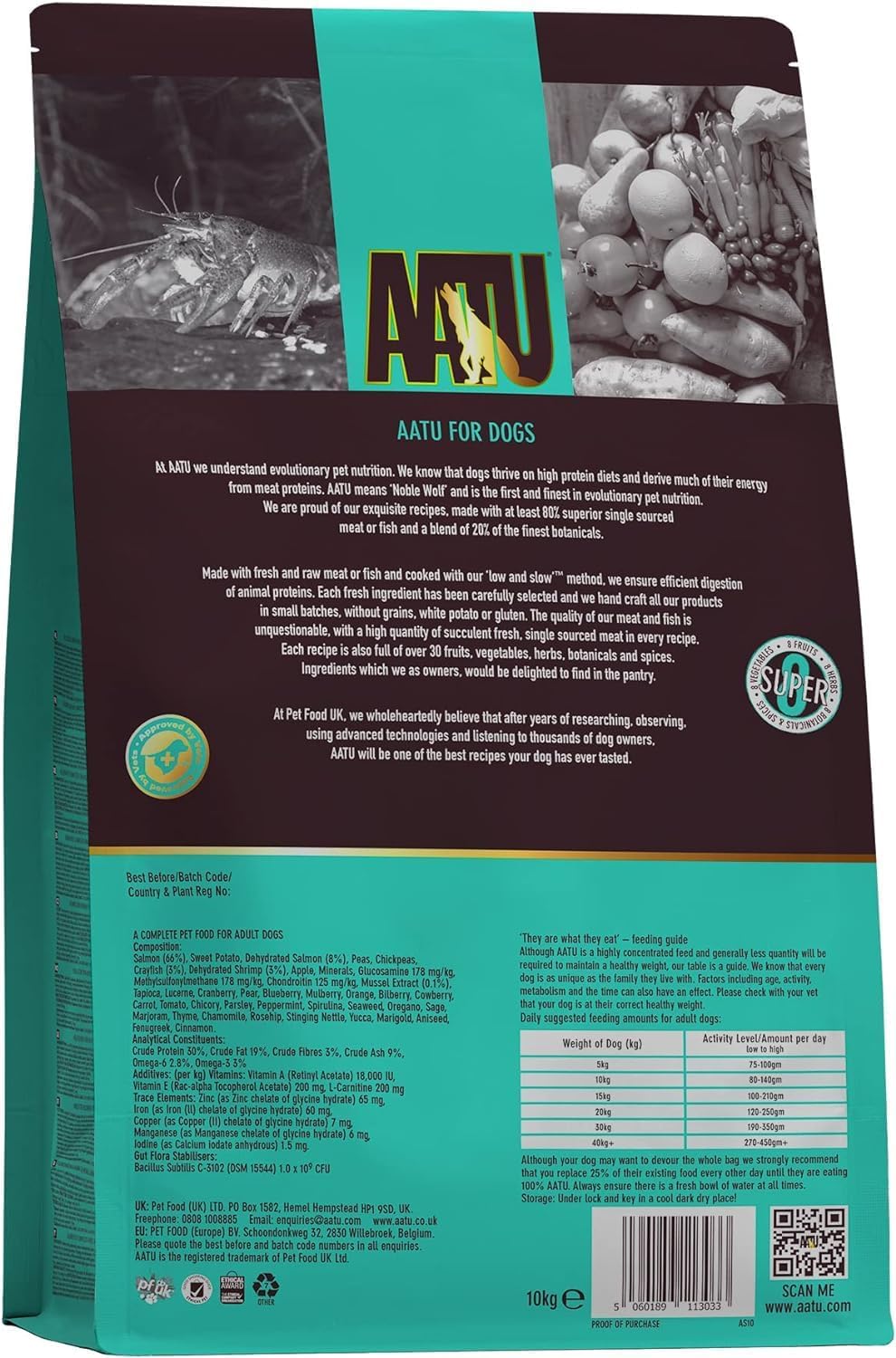 AATU 80/20 Dry Dog Food - Shellfish 10kg