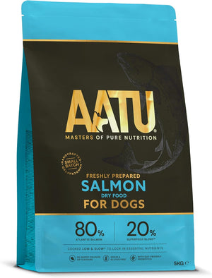 AATU 80/20 Grain Free Salmon Dry Dog Food - 10kg