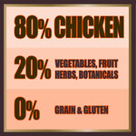 AATU 80/20 Grain Free Chicken Dry Dog Food - 10kg