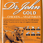 Dr John Gold Dry Dog Food - Chicken with Vegetables 15kg