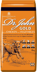 Dr John Gold Dry Dog Food - Chicken with Vegetables 15kg