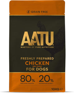 AATU 80/20 Grain Free Chicken Dry Dog Food - 10kg