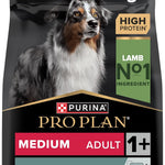 PRO PLAN Medium Adult Sensitive Digestion Lamb Dry Dog Food 14kg