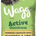 Wagg Active Goodness Complete Dry Adult Dog Food Chicken & Veg 12kg - For All Active Working Dog Breeds