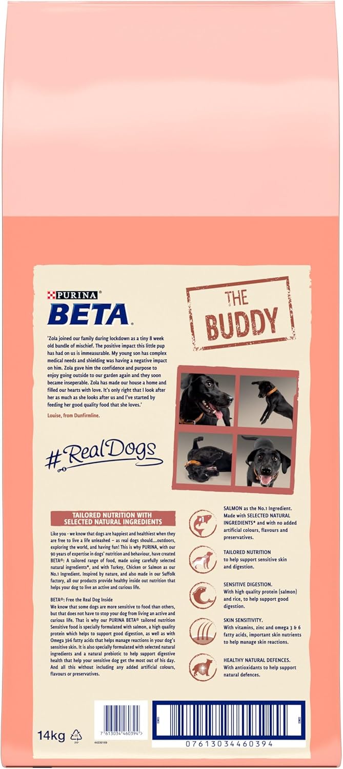 Beta Sensitive Dog Salmon & Rice 14Kg