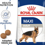 Royal Canin Dog Food -Maxi Adult -Dry Kibble for Large Breed Dogs (26-44KG) - Tailored Nutrition - 15kg