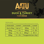 AATU 90/10 Complete Wet Adult Dog Food in a Tin Duck & Turkey 400g (Pack of 6) - Grain Free Recipe - No Artificial Ingredients - Good for Low Maintenance Feeding