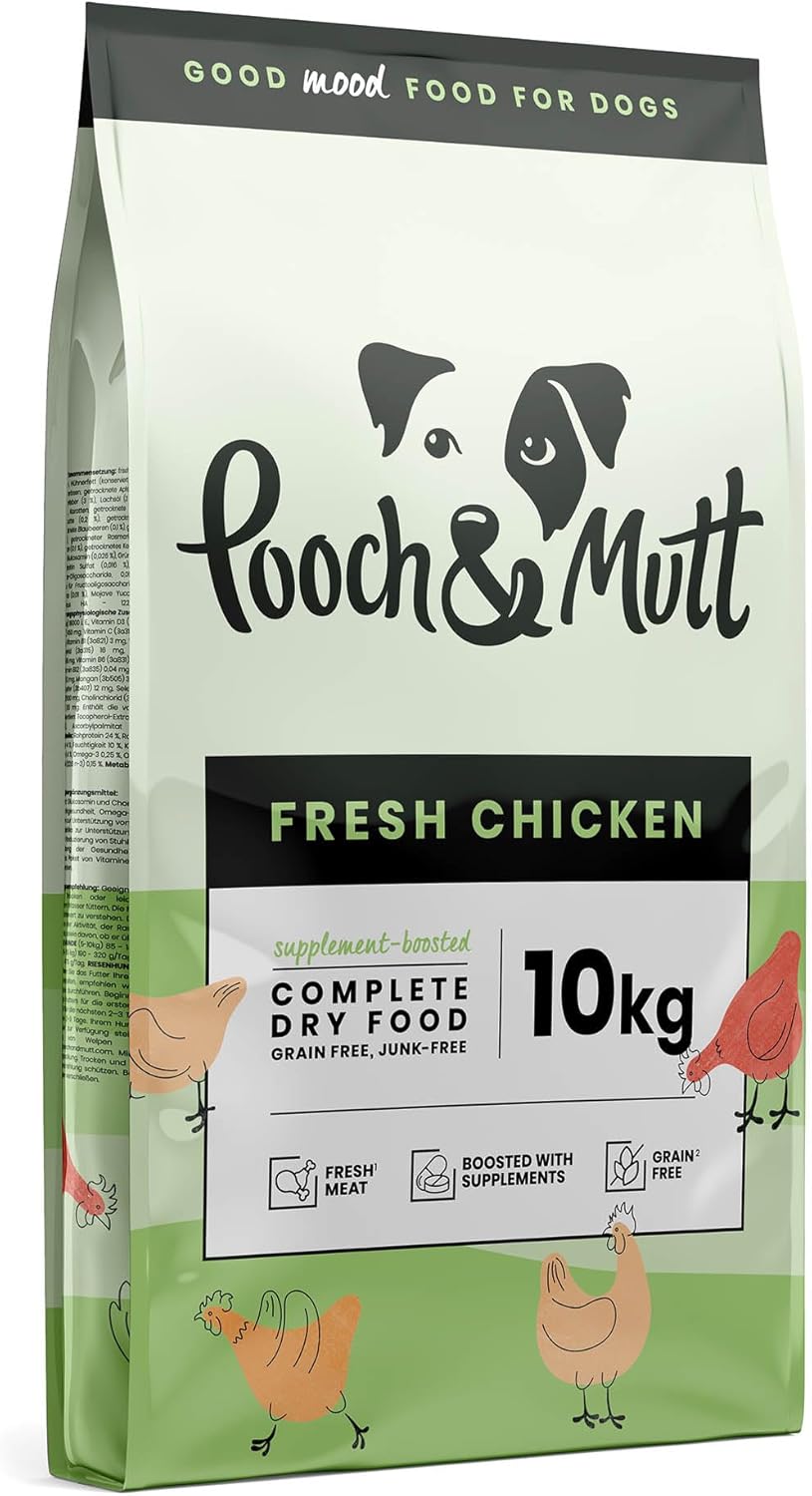 Pooch & Mutt - Fresh Chicken, Complete Dry Dog Food (Grain Free), 10kg
