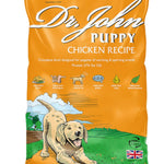 Dr John Puppy Dry Dog Food 10kg – High Protein Chicken Puppy Food with Omega 3 for Brain Development – Complete Nutrition for Working & Active Breed Puppies from Weaning