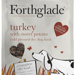 Forthglade Dry Dog Food, Cold Pressed, (10kg Resealable Bag), Turkey with Vegetables, Hypoallergenic Dog Food, Grain Free Complete, Natural Senior, Adult and Puppy Dry Dog Food for Good Gut Health