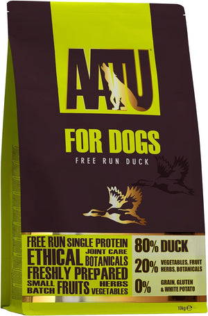 AATU 80/20 Grain Free Duck Dry Dog Food - 10kg
