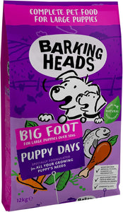 Barking Heads Complete Dry Dog Food 12kg - Puppy Big Foot (Large Breed) Puppy Days Turkey - Natural Grain Free Hypoallergenic