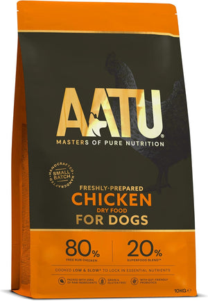 AATU 80/20 Grain Free Chicken Dry Dog Food - 10kg