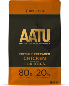 AATU 80/20 Complete Dry Dog Food, Chicken 5kg