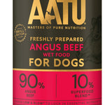 AATU 90/10 Premium Wet Adult Dog Food, Angus Beef, 6x400g Tins, Grain-Free