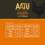AATU 90/10 Premium Wet Adult Dog Food, Chicken, 6x400g Tins, Grain-Free