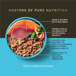 AATU 90/10 Complete Wet Adult Dog Food in a Tin Tuna & Salmon 400g (Pack of 6) - Grain Free Recipe - No Artificial Ingredients - Good for Low Maintenance Feeding