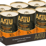 AATU 90/10 Premium Wet Adult Dog Food, Chicken, 6x400g Tins, Grain-Free