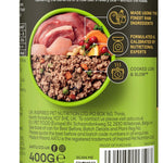 AATU 90/10 Complete Wet Adult Dog Food in a Tin Duck & Turkey 400g (Pack of 6) - Grain Free Recipe - No Artificial Ingredients - Good for Low Maintenance Feeding