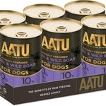 AATU 90/10 Complete Wet Adult Dog Food in a Tin Pork & Wild Boar 400g (Pack of 6) - Grain Free Recipe - No Artificial Ingredients - Good for Low Maintenance Feeding