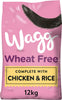 Wagg Wheat Free Complete Dry Adult Dog Food Chicken & Rice 12kg - For Sensitive Stomachs