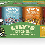 Lily's Kitchen Natural Adult Wet Dog Food Tins Grain-Free Recipe Variety Pack 12x400g