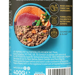 AATU 90/10 Complete Wet Adult Dog Food in a Tin Tuna & Salmon 400g (Pack of 6) - Grain Free Recipe - No Artificial Ingredients - Good for Low Maintenance Feeding