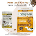 Forthglade Dry Dog Food, Cold Pressed, (10kg Resealable Bag), Chicken with Vegetables, Hypoallergenic Dog Food, Grain Free, Complete Natural Puppy, Adult and Senior Dry Dog Food for Good Gut Health