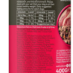 AATU 90/10 Premium Wet Adult Dog Food, Angus Beef, 6x400g Tins, Grain-Free